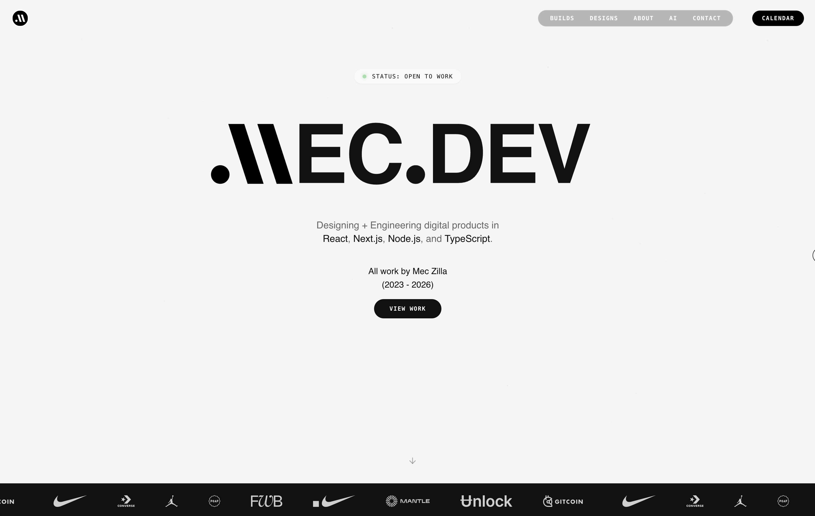 mec.dev portfolio